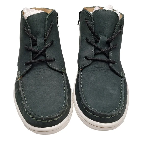 Marc JosephNIB West Houston Bootie Emerald Green Lace Up Leather Boots Boy 2